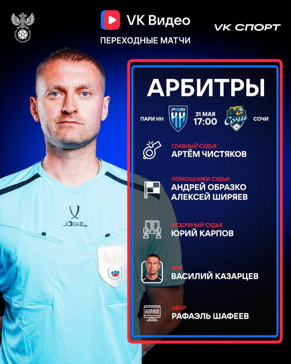 Пари НН - Сочи (Россия - Переходные матчи. 31.05.2025) (, Россия) смотреть онлайн